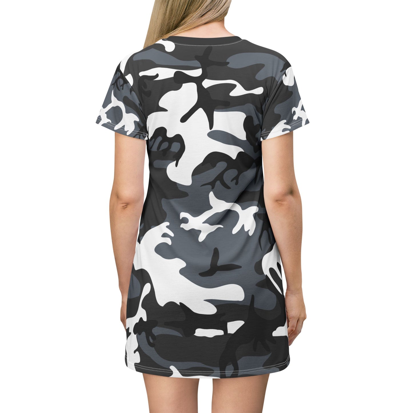 Ptahra B Camo Chic T-Shirt Dress