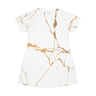 Ptahra B Chic Marble T-Shirt Dress