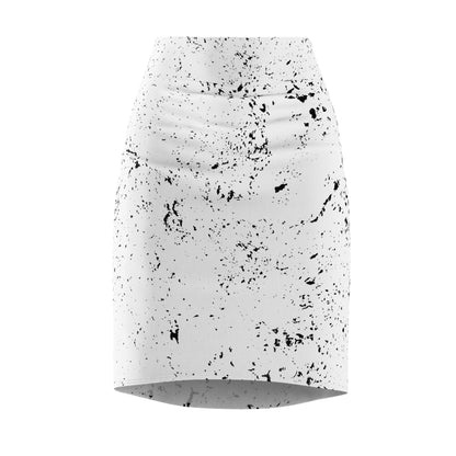 Ptahra B Abstract Pattern Pencil Skirt, Women's Fashion Skirt, Office Wear, Date Night Outfit, Abstract Art Clothing