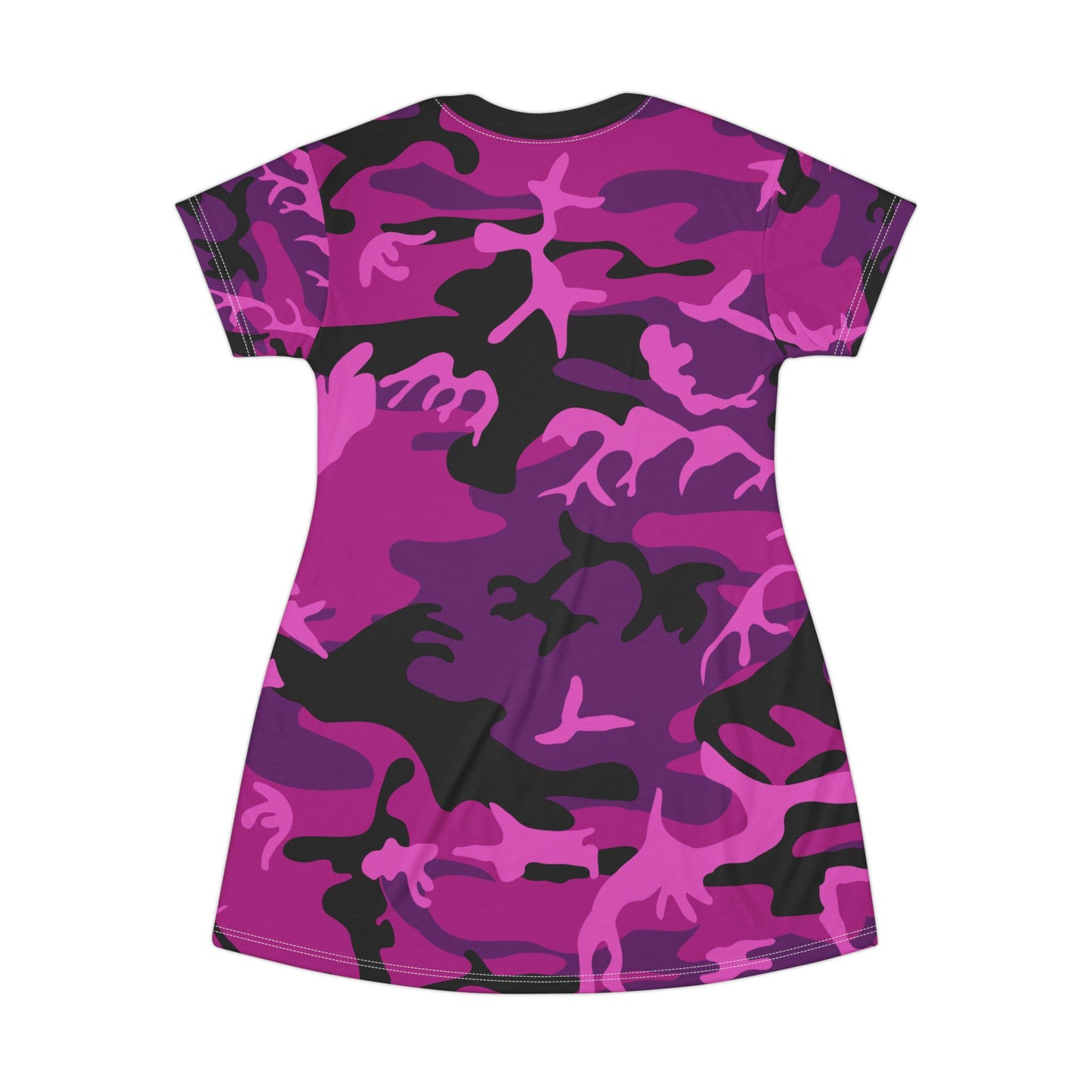 Ptahra B Fierce Purple Camo T-Shirt Dress