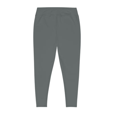 Ptahra B Grey Women's Comfortable Plus Size Leggings for Everyday Wear
