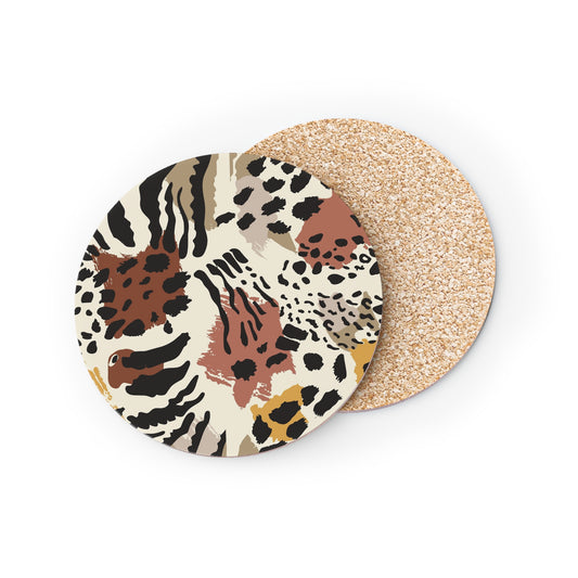 Ptahra B Wildlife Print Coasters