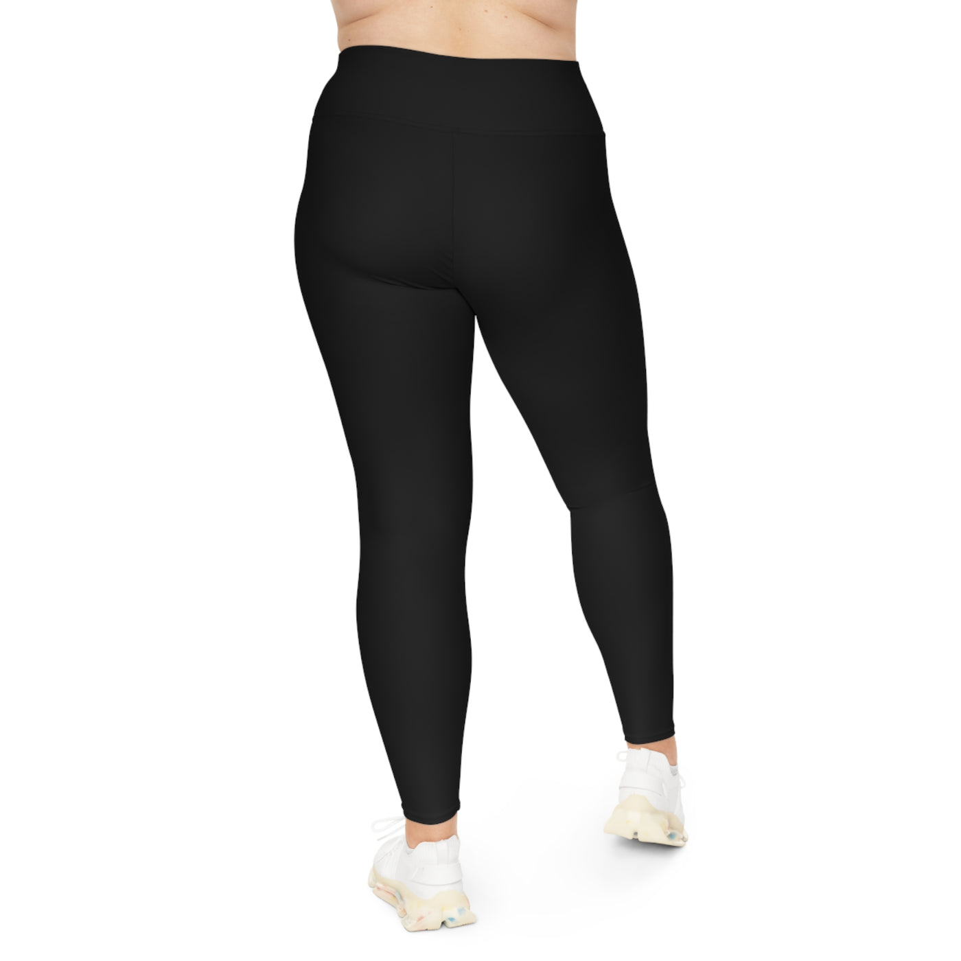 Ptahra B Women's Black Comfortable Plus Size Leggings for Everyday Wear