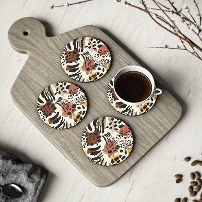 Ptahra B Wildlife Print Coasters