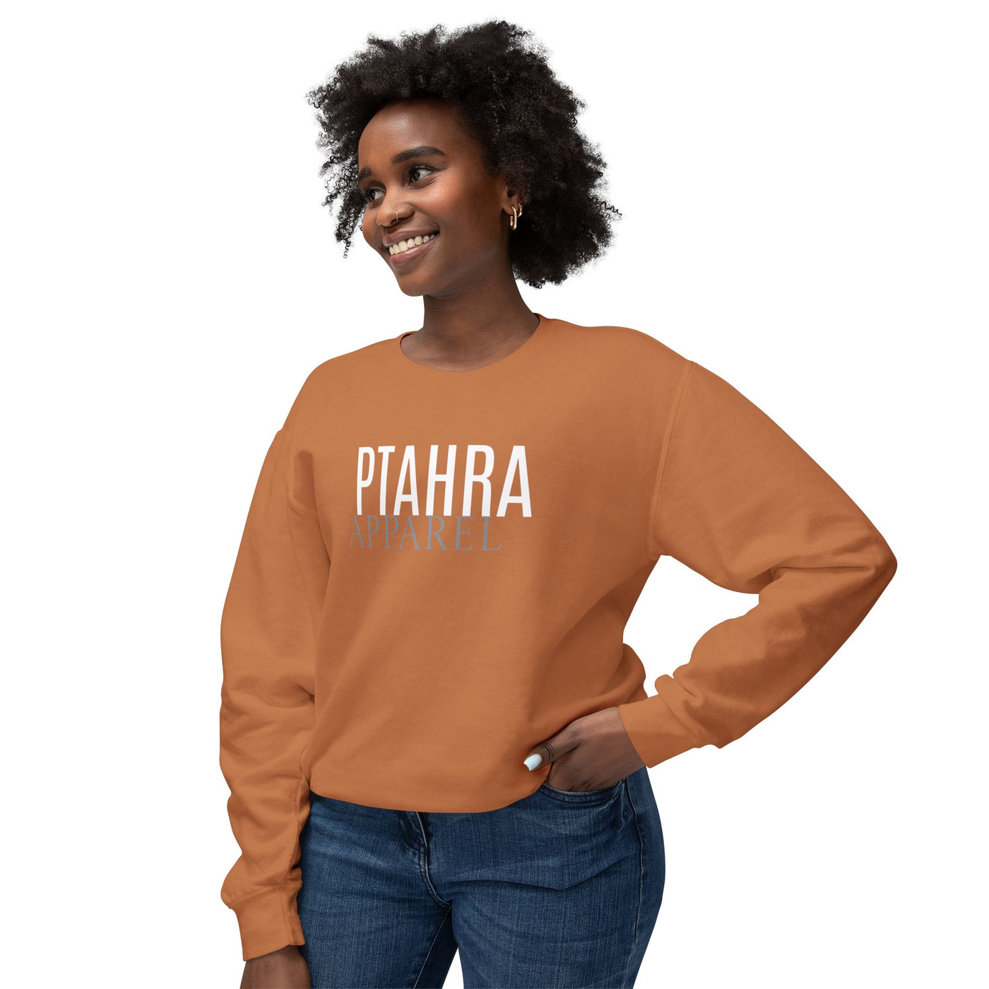 Ptahra Apparel Trendy Lightweight Crewneck Sweatshirt - Perfect for Everyday Wear, Cozy Lounging, Casual Outings, Gift for Her/Him, Fashion Staple