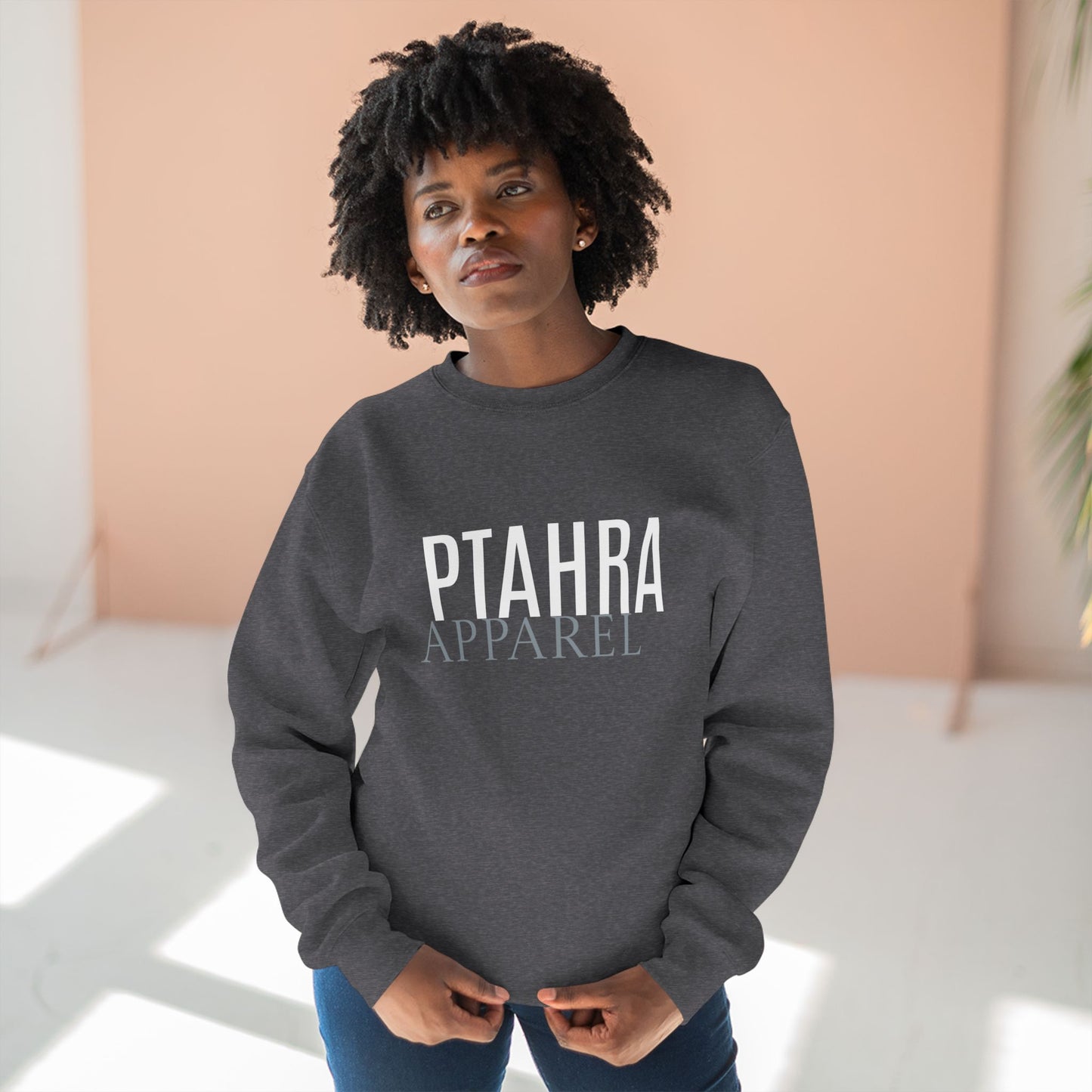 PTAHRA Apparel Crewneck Sweatshirt, Cozy Gift for Stylish Comfort, Everyday Wear, Casual Attire, Perfect for All Seasons