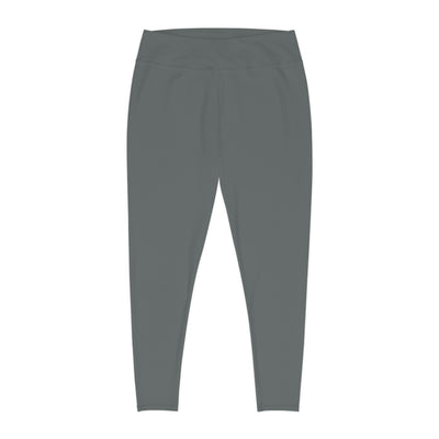 Ptahra B Grey Women's Comfortable Plus Size Leggings for Everyday Wear