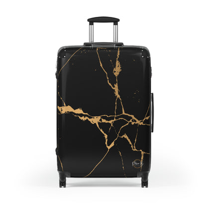 Ptahra B Elegant Marble Design Suitcase - Travel Luggage, Stylish Travel Accessory, Vacation Suitcase, Premium Carry-On, Gift for Travelers