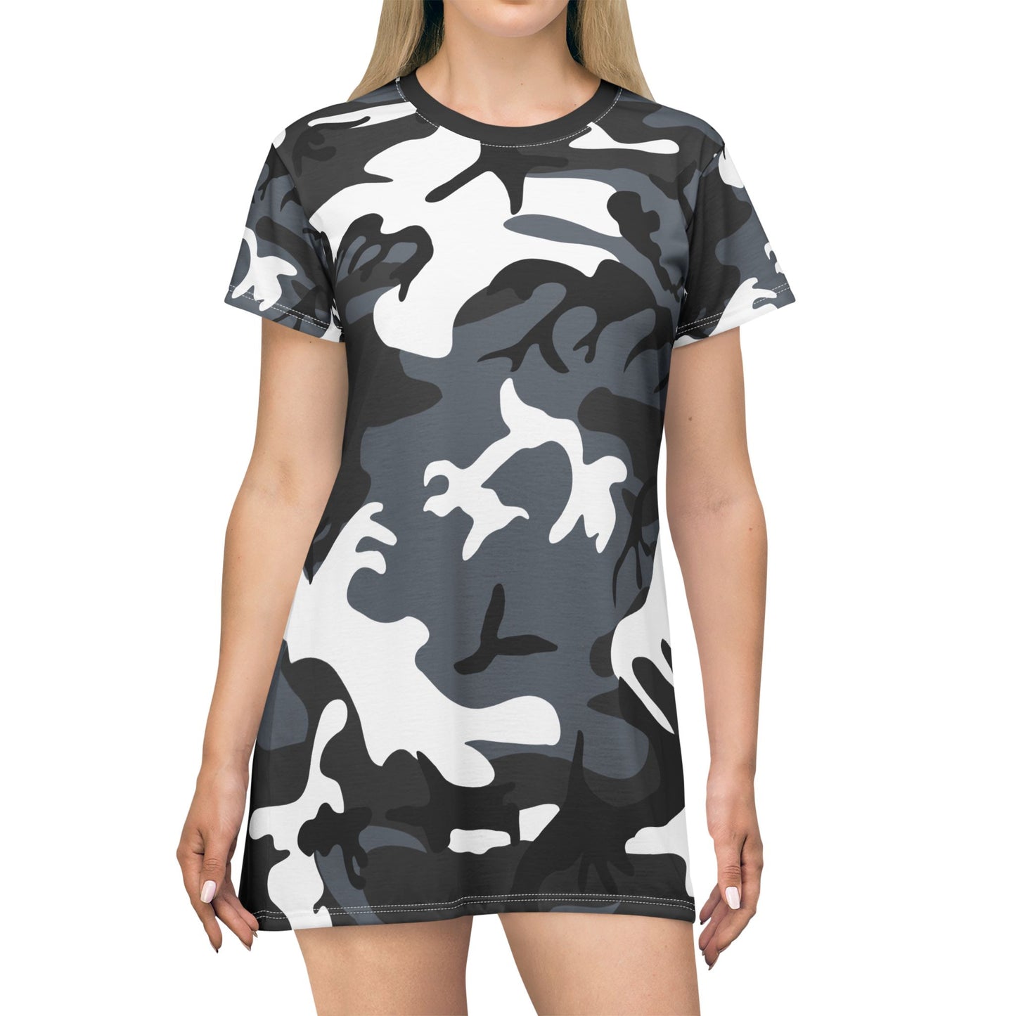 Ptahra B Camo Chic T-Shirt Dress