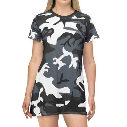 Ptahra B Camo Chic T-Shirt Dress