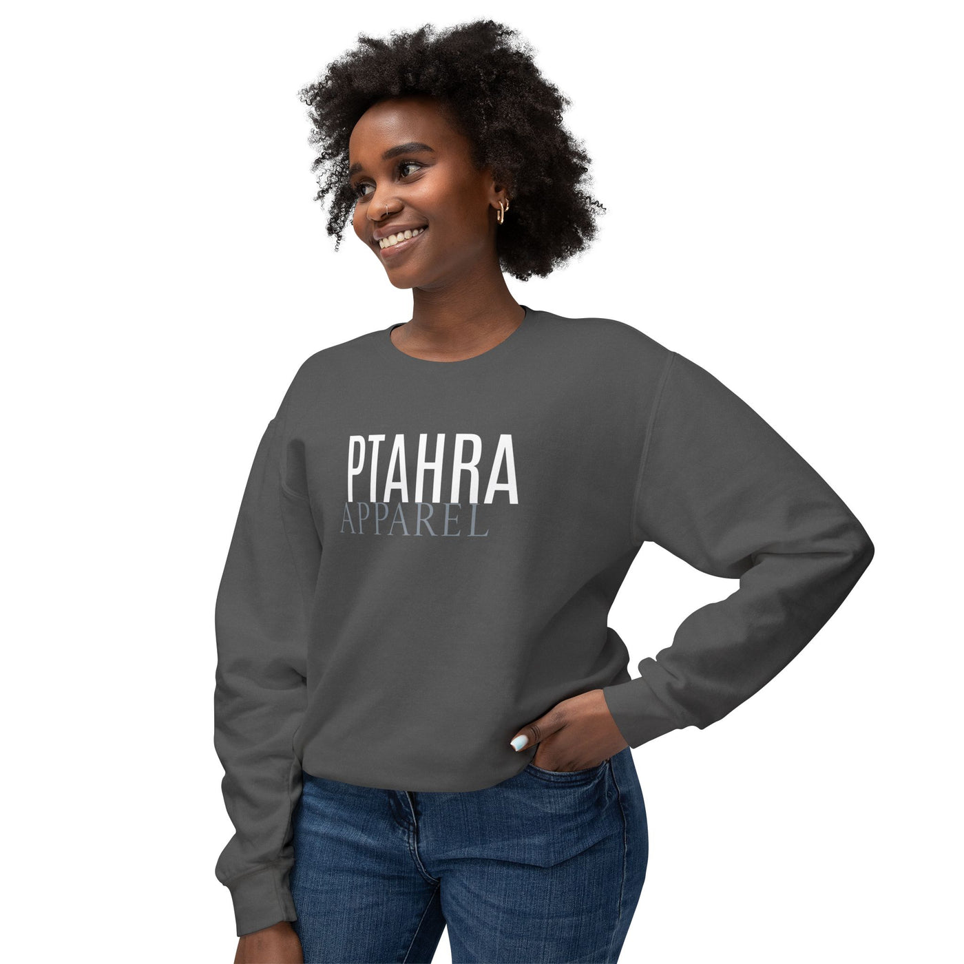 Ptahra Apparel Trendy Lightweight Crewneck Sweatshirt - Perfect for Everyday Wear, Cozy Lounging, Casual Outings, Gift for Her/Him, Fashion Staple
