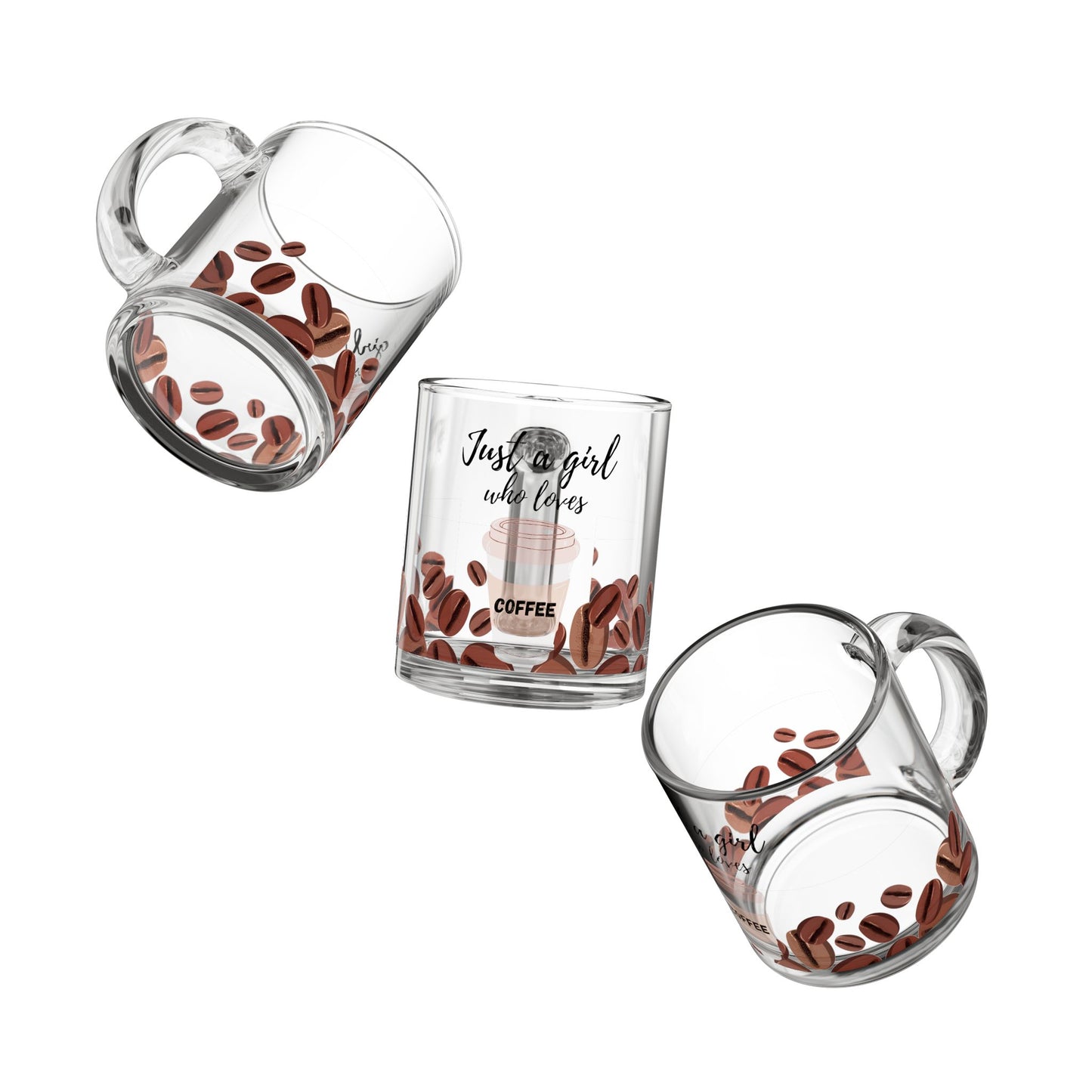 Ptahra B Just a Girl Who Loves Coffee Glass Mug – 10oz | Perfect Gift for Coffee Lovers, Unique Kitchen Decor, Rustic Beverage Cup, Cute Coffee [...]