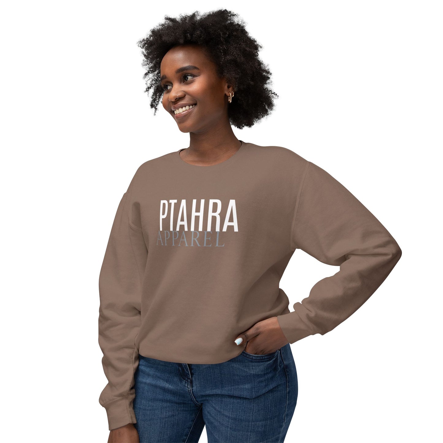 Ptahra Apparel Trendy Lightweight Crewneck Sweatshirt - Perfect for Everyday Wear, Cozy Lounging, Casual Outings, Gift for Her/Him, Fashion Staple