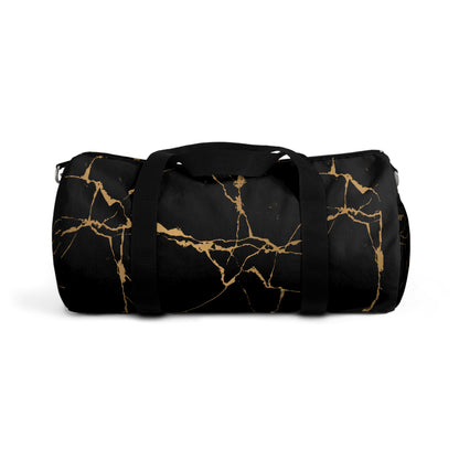 Ptahra B Elegant Marble Pattern Duffel Bag