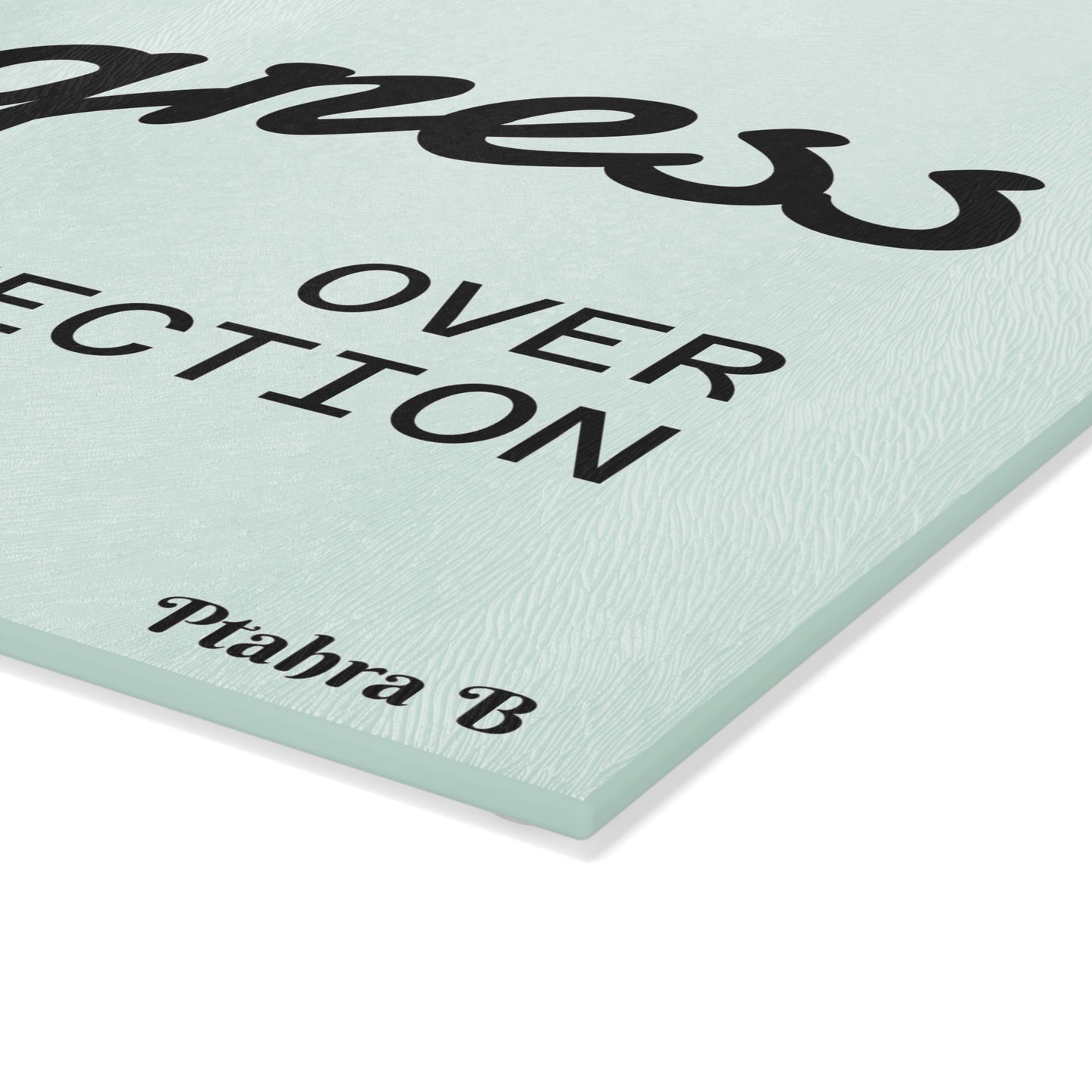 Ptahra B Motivational Glass Cutting Board