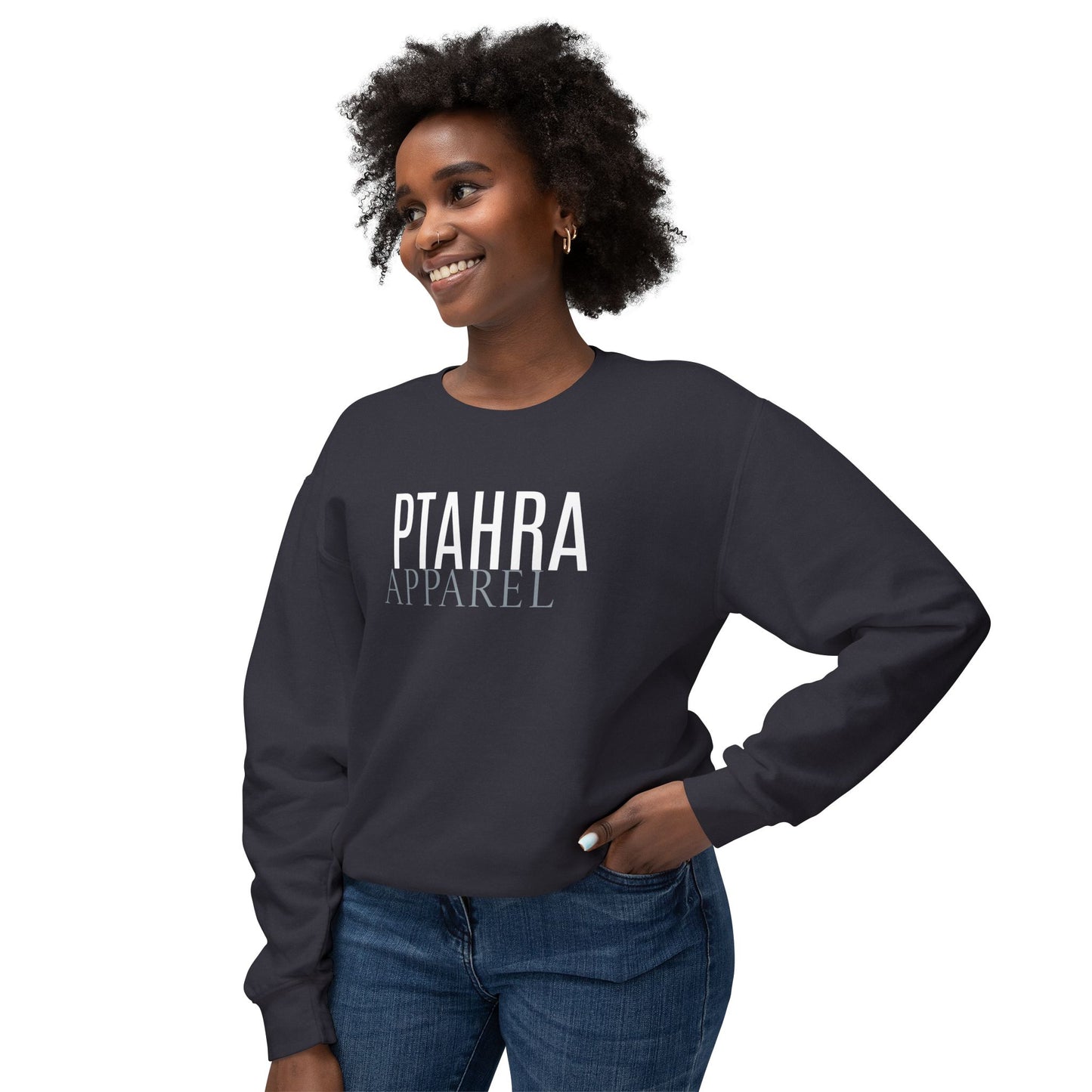 Ptahra Apparel Trendy Lightweight Crewneck Sweatshirt - Perfect for Everyday Wear, Cozy Lounging, Casual Outings, Gift for Her/Him, Fashion Staple