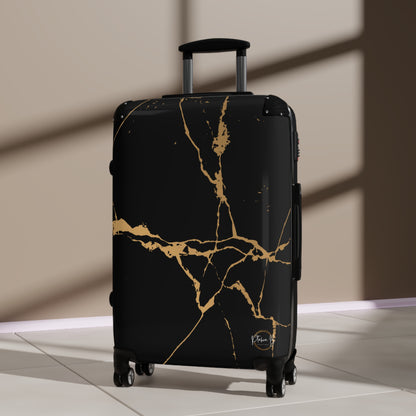 Ptahra B Elegant Marble Design Suitcase - Travel Luggage, Stylish Travel Accessory, Vacation Suitcase, Premium Carry-On, Gift for Travelers