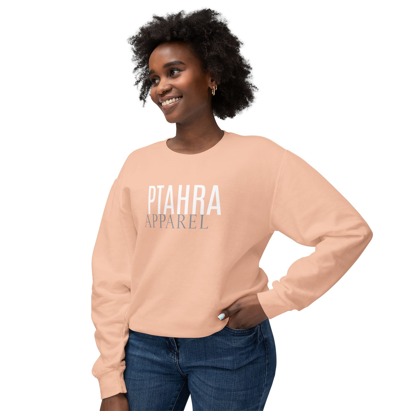Ptahra Apparel Trendy Lightweight Crewneck Sweatshirt - Perfect for Everyday Wear, Cozy Lounging, Casual Outings, Gift for Her/Him, Fashion Staple