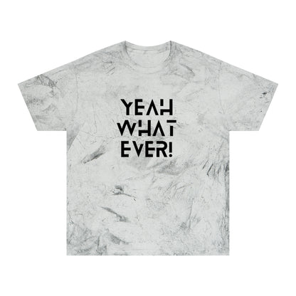 Ptahra Vibrant Statement T-Shirt with 'Yeah Whatever' Design, Trendy Casual Wear, Gift for Friends, Summer Style, Streetwear Essential