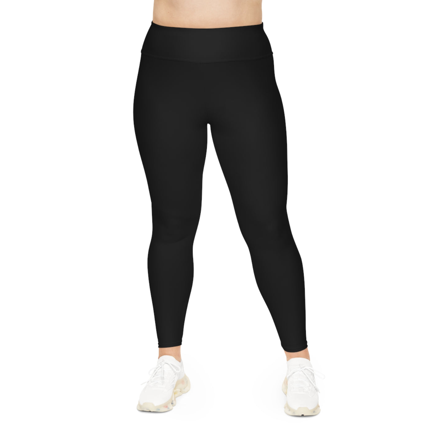 Ptahra B Women's Black Comfortable Plus Size Leggings for Everyday Wear