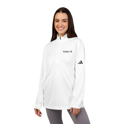 Ptahra B Stylish Quarter-Zip Pullover, Adidas Logo Athletic Wear, Fashionable Sportswear, Comfortable Layering, Casual Outing, Perfect Gift for Athletes