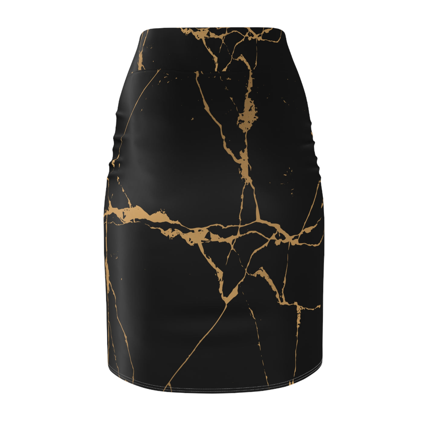 Ptahra B Elegant Women's Pencil Skirt - Stylish AOP Skirt for Work, Parties, Vintage Events, Fashion Lovers, Holiday Celebrations