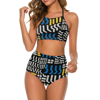 Ptahra B Cute Suspender Two Piece Bikini Swimsuit