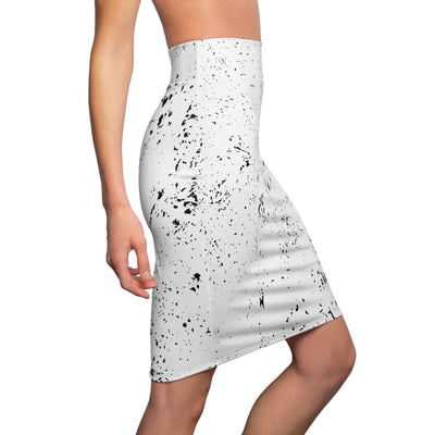 Ptahra B Abstract Pattern Pencil Skirt, Women's Fashion Skirt, Office Wear, Date Night Outfit, Abstract Art Clothing