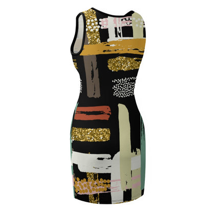 Women's Multi-Color Temperament Slim Fit Sleeveless Tank Dress