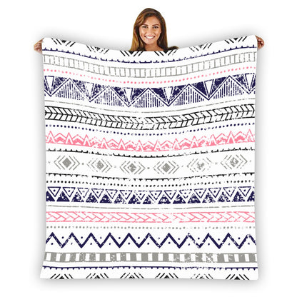 Ptahra Multi-Pattern Single-Side Design Flannel Blanket