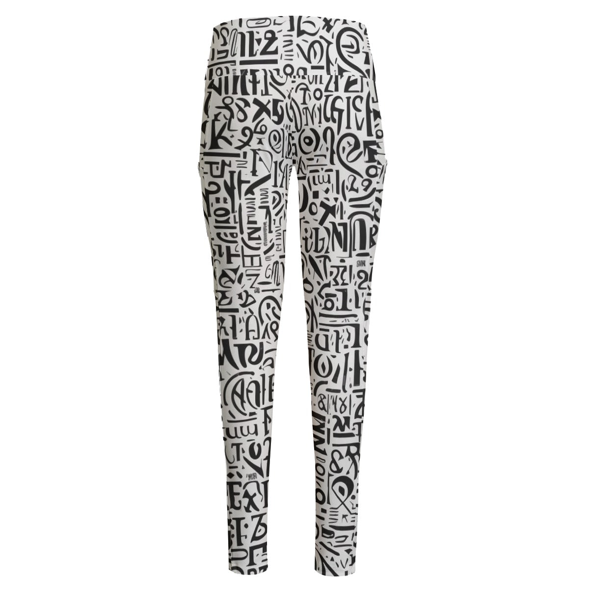 Ptahra B Women's Bold High Waist Leggings With Side Pocket