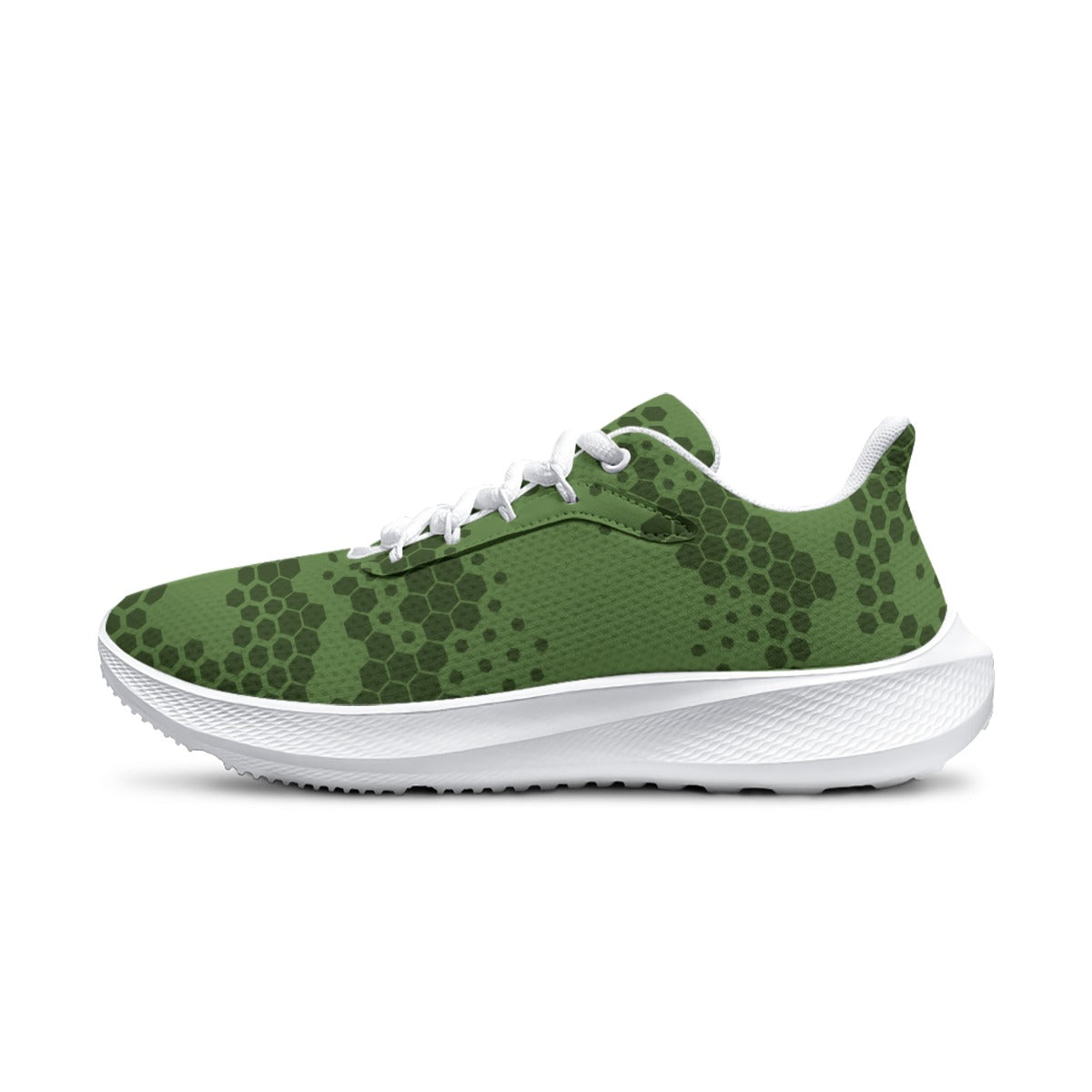 Ptahra B Women's Green Pattern Road Running Shoes