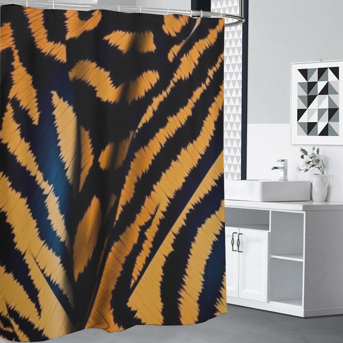 Ptahra B Animal Pattern Shower Curtains