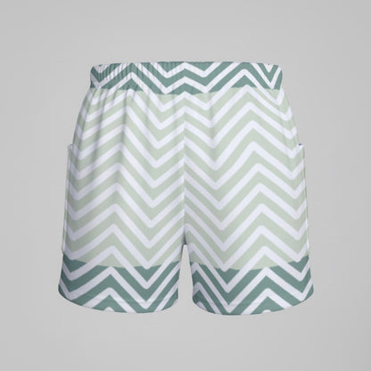 Ptahra Women’s Multi-Blue/White Zigzag Sports Dress Set