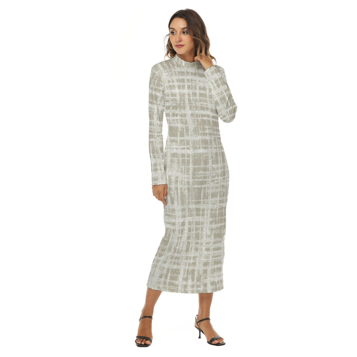 Ptahra B Line Scetch Pattern Women's Hip Dress