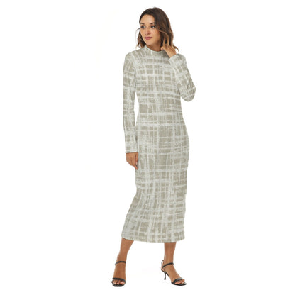 Ptahra B Line Scetch Pattern Women's Hip Dress