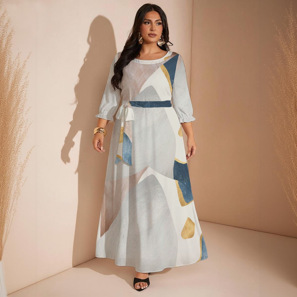 Ptahra Women’s Elegant Design Maxi Dress