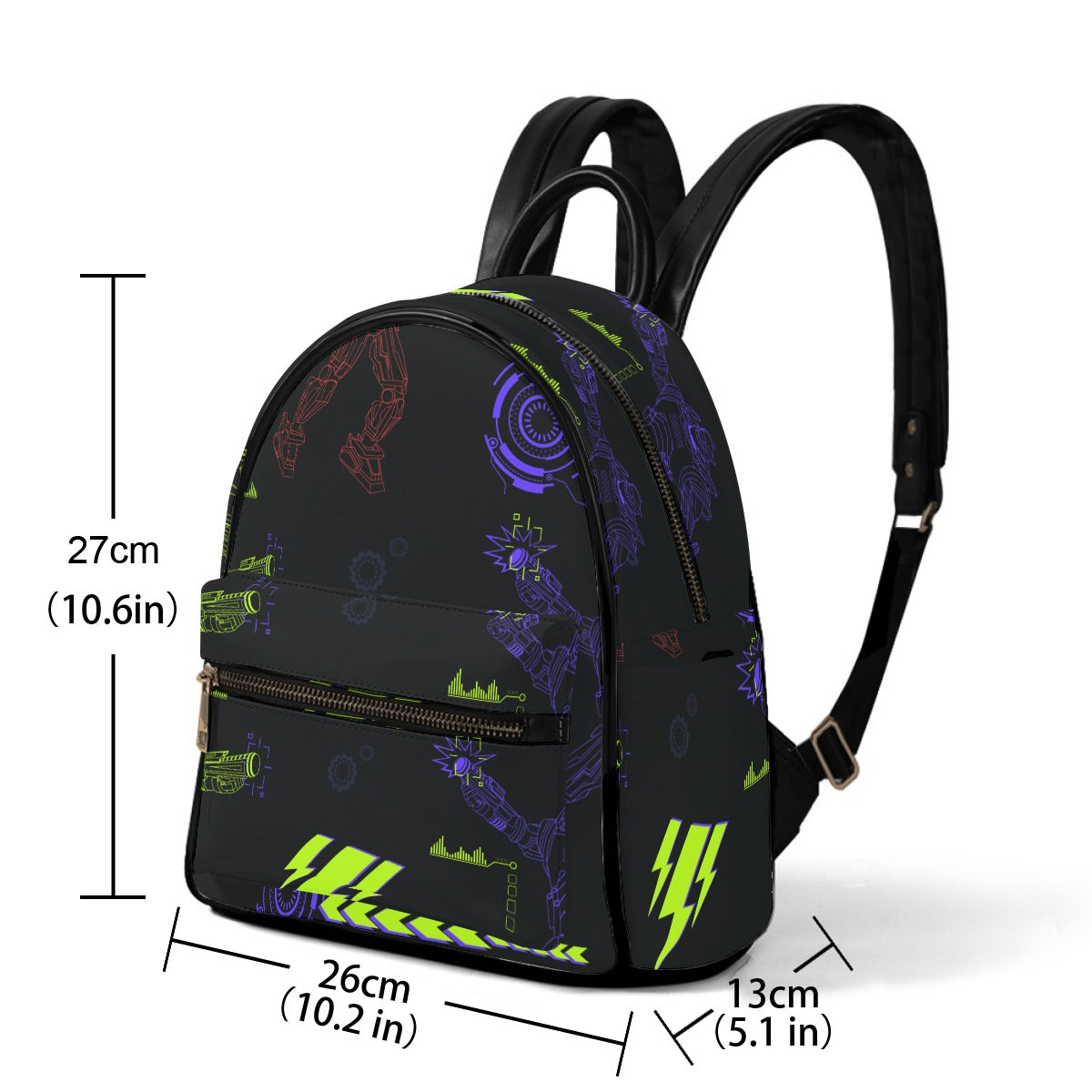Ptahra B Black/Transformer Kids Small Size Backpack