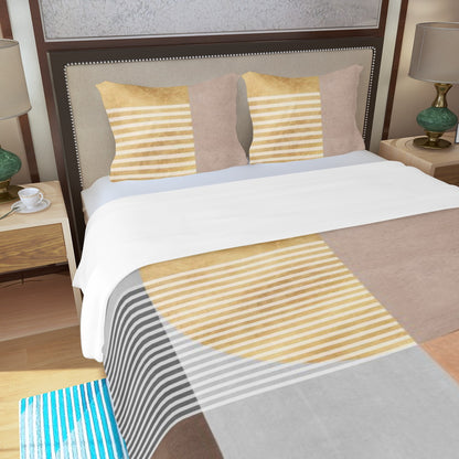 Ptahra B Modern Style Three Piece Duvet Bedding Set