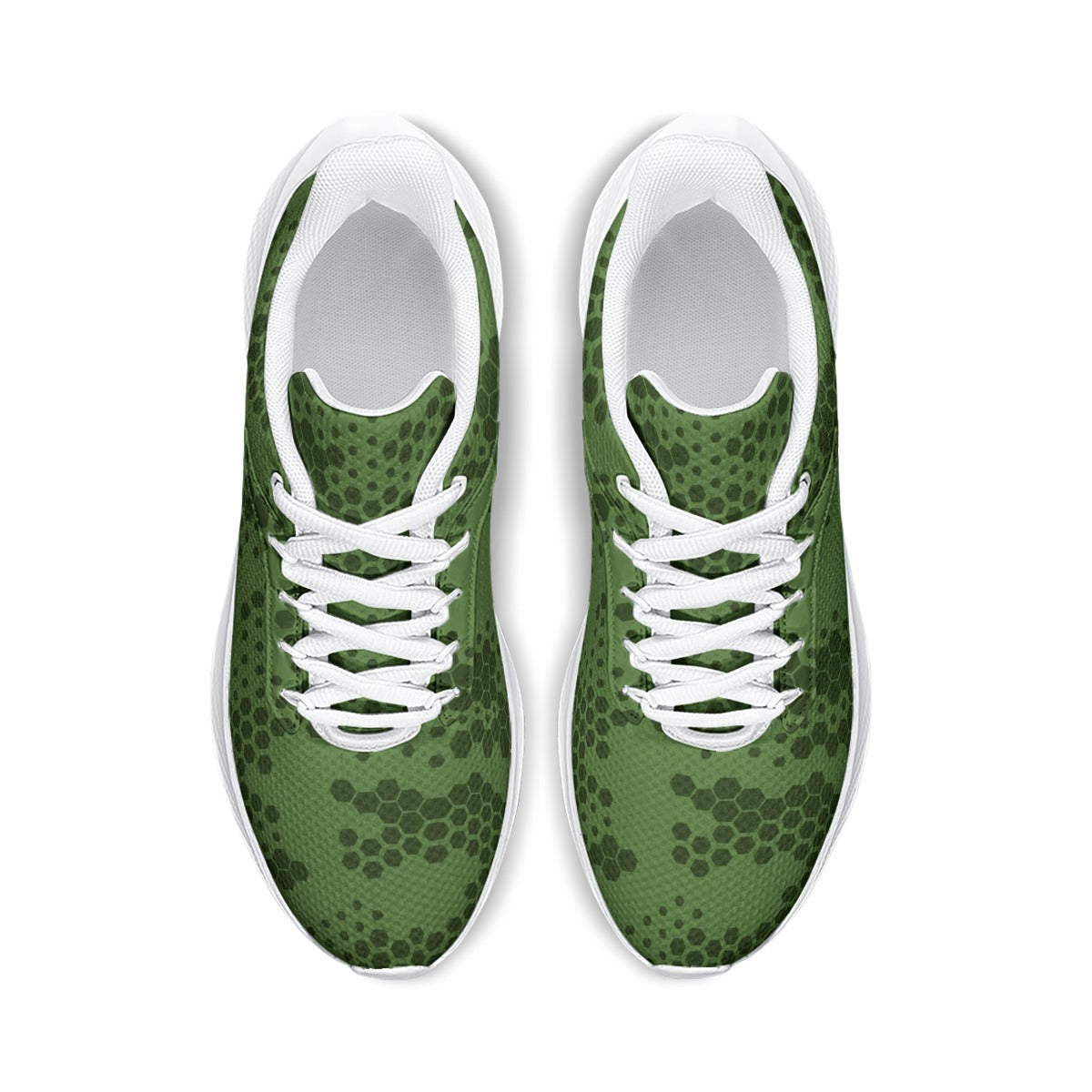 Ptahra B Women's Green Pattern Road Running Shoes