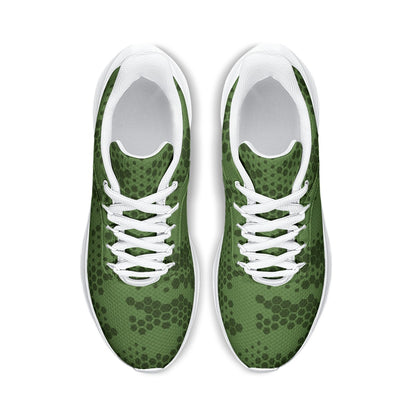 Ptahra B Women's Green Pattern Road Running Shoes