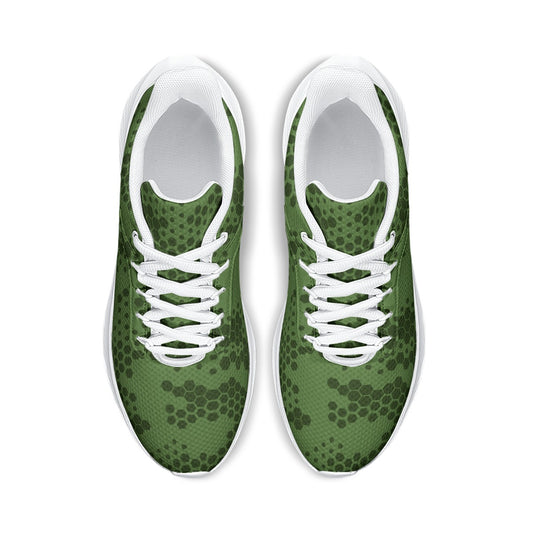 Ptahra B Women's Green Pattern Road Running Shoes