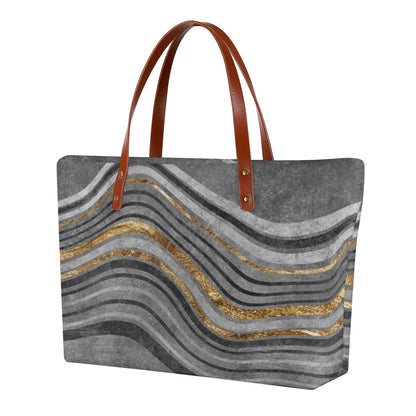 Ptahra B Grey Crystal/Gold Women's Tote Bag | Diving Cloth
