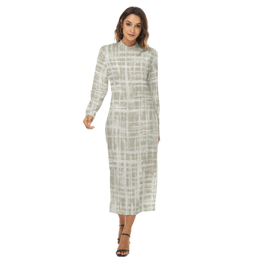 Ptahra B Line Scetch Pattern Women's Hip Dress