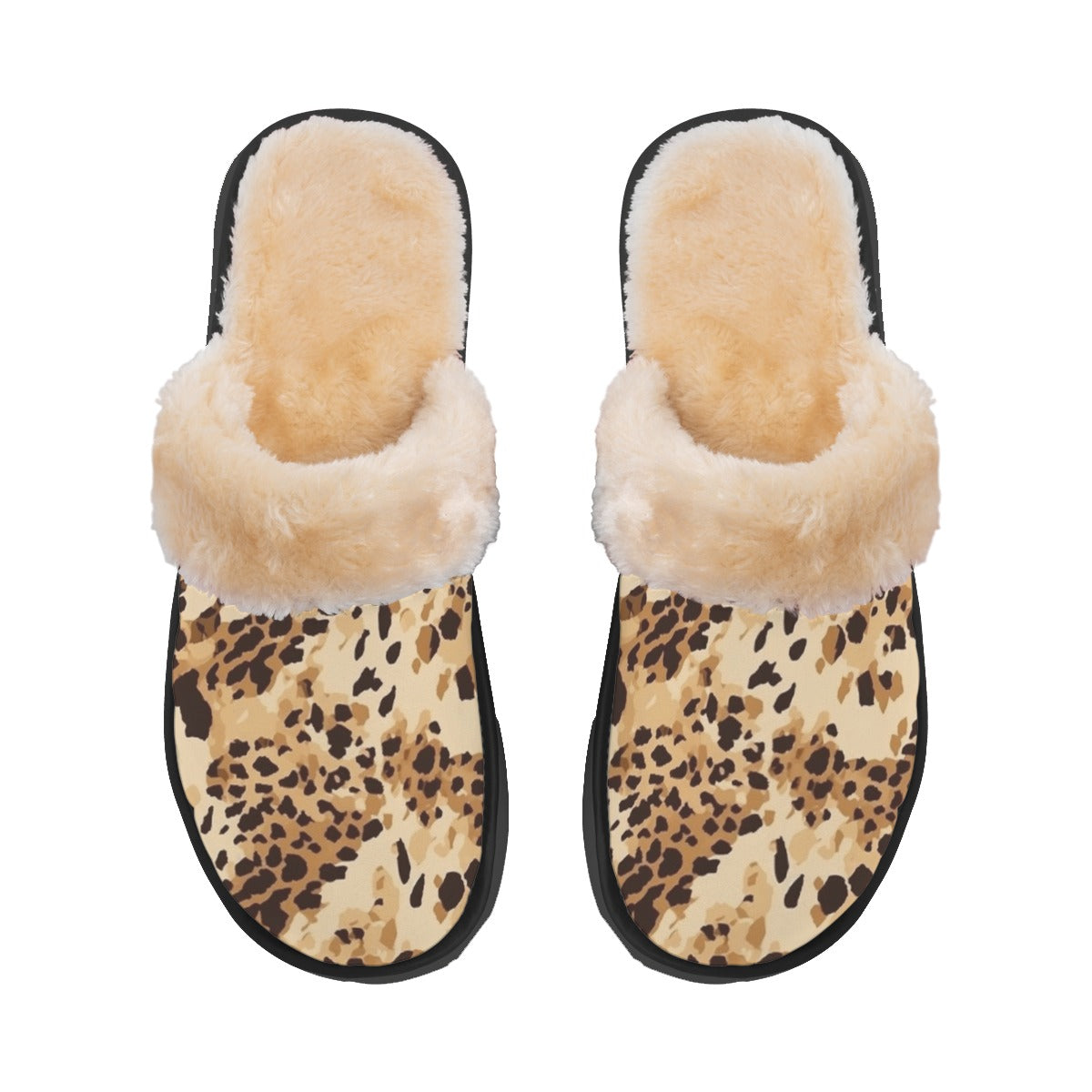 Ptahra B Women's Animal Pattern Home Plush Slippers