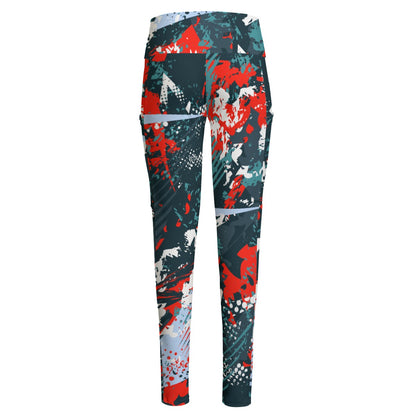 Ptahra B Women's Sporty Style High Waist Leggings With Side Pocket