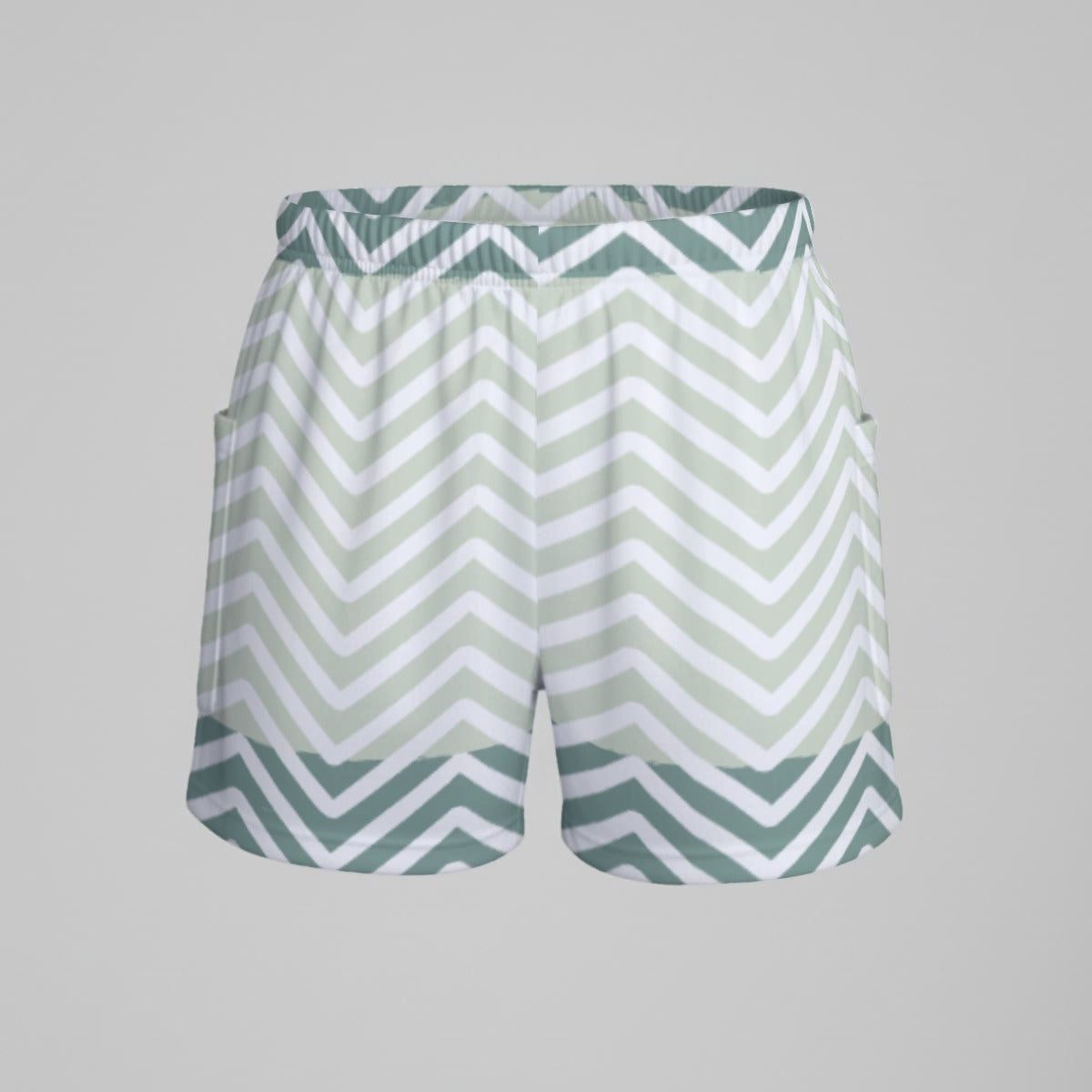 Ptahra Women’s Multi-Blue/White Zigzag Sports Dress Set