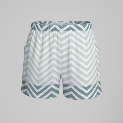 Ptahra Women’s Multi-Blue/White Zigzag Sports Dress Set