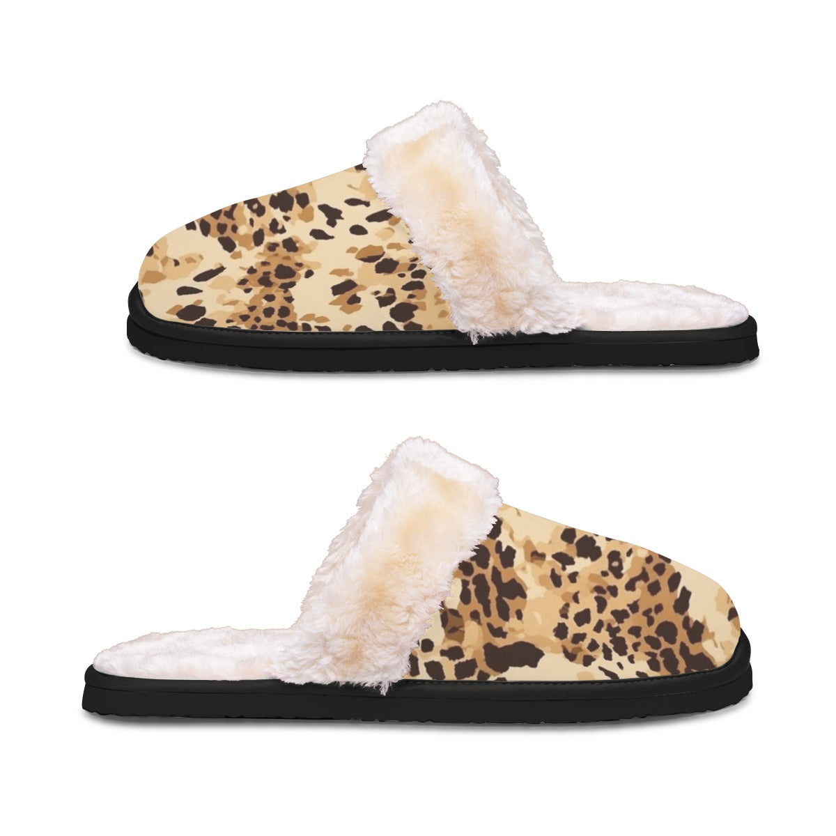 Ptahra B Women's Animal Pattern Home Plush Slippers