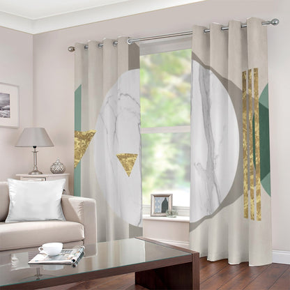 Ptahra B Multi-Color Grommet Curtains